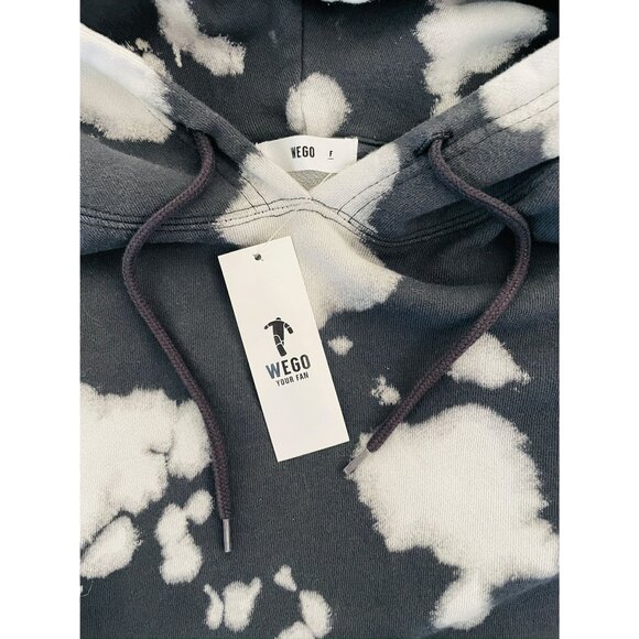 Wego Japan Crop Hoodie Sweatshirt Dip-Dyed Small - Picture 11 of 12